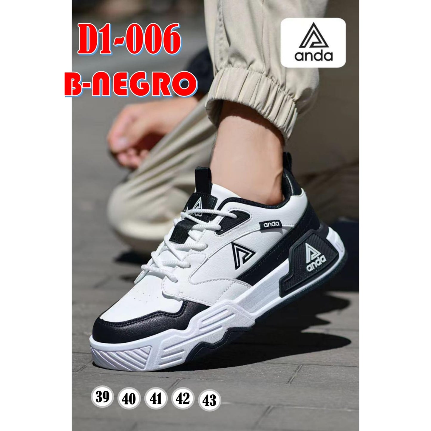 M5 D1-006 BLANCO NEGRO-