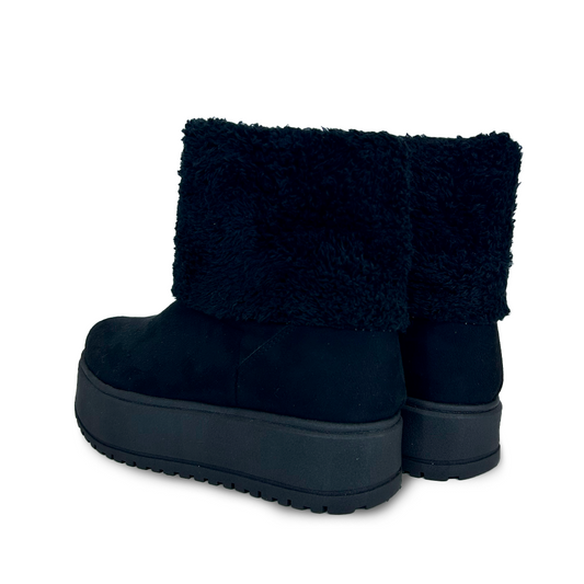 AMBAR NEGRO SUEDE CORTO-