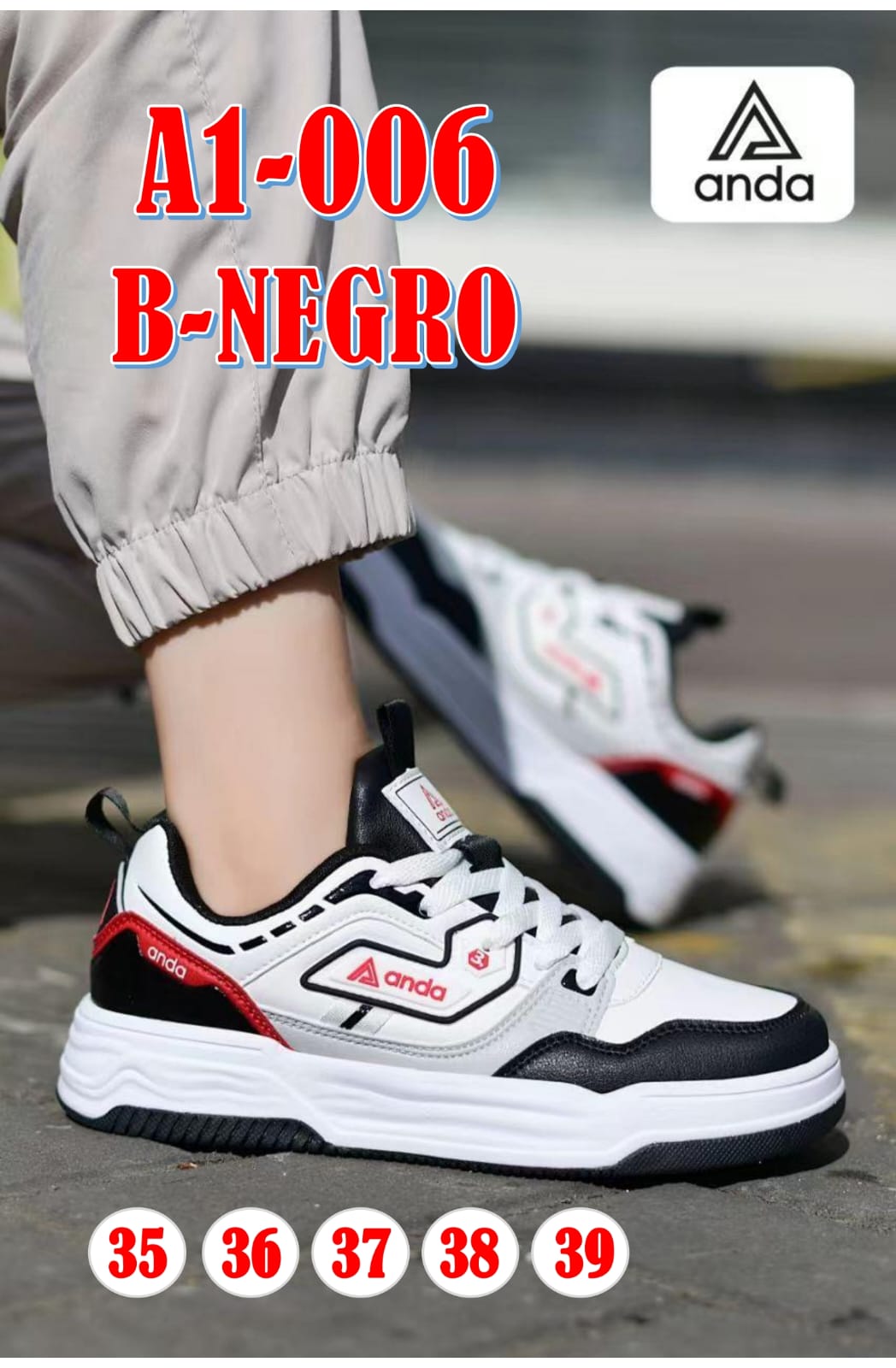 M5 A1-006 BLANCO NEGRO-