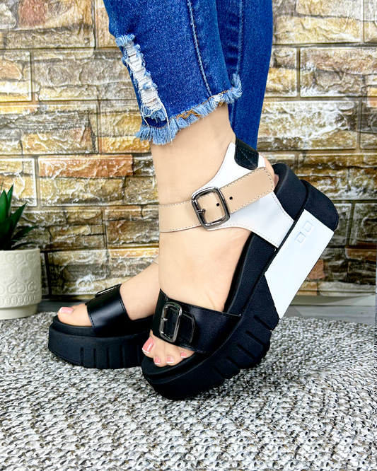 BRUNELA NEGRO BEIGE-