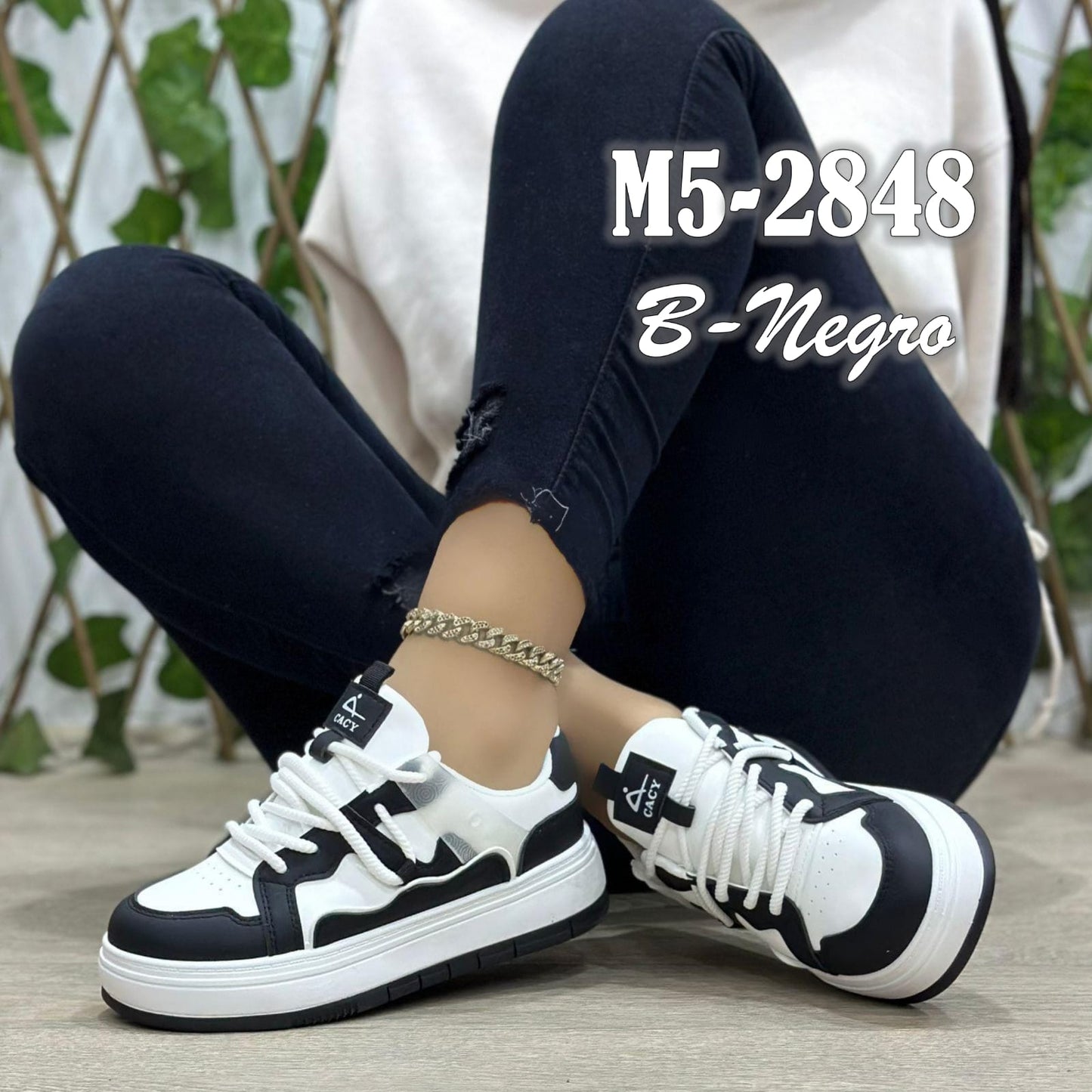 -M5-2848 BLANCO /NEGRO