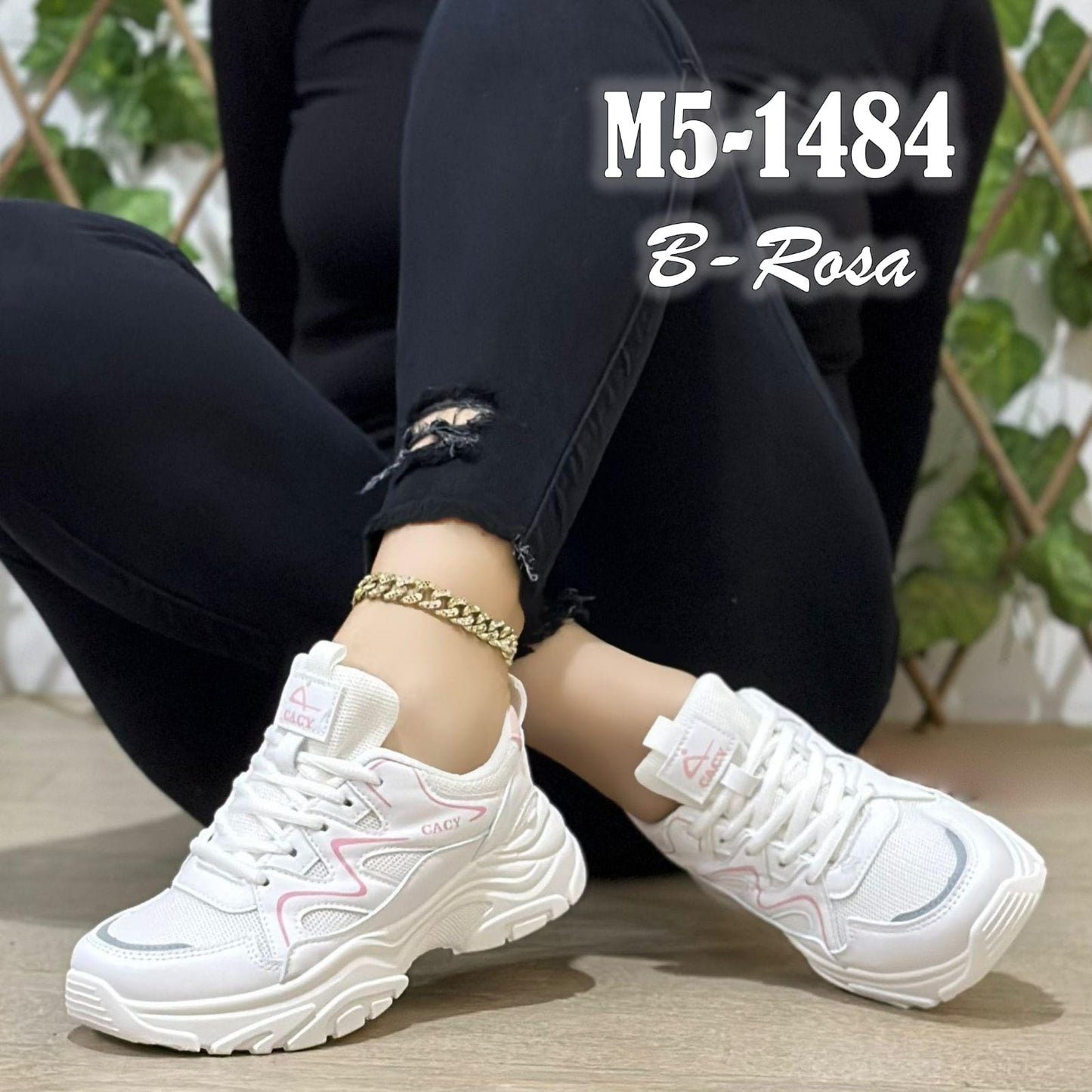 -M5-1484 BLANCO/ ROSA