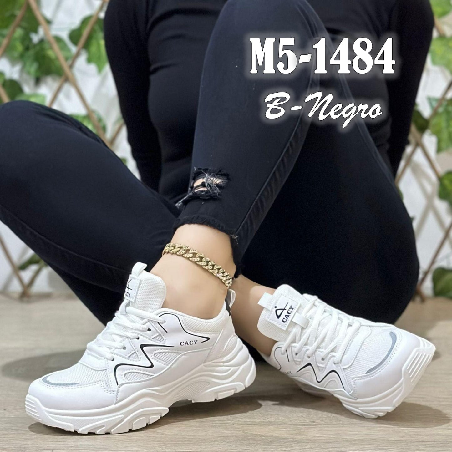 -M5-1484 BLANCO/ NEGRO