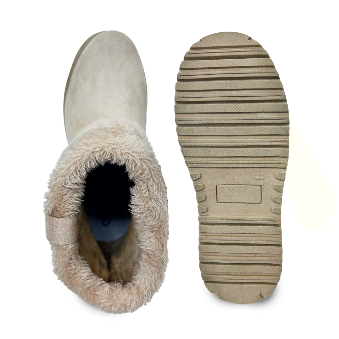 AMBAR BEIGE SUEDE CORTO-