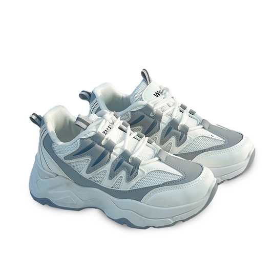 W043 WHITE GREY-