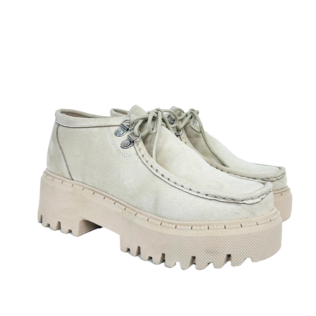 GAROTA  BEIGE SUEDE-