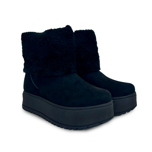 AMBAR NEGRO SUEDE CORTO-