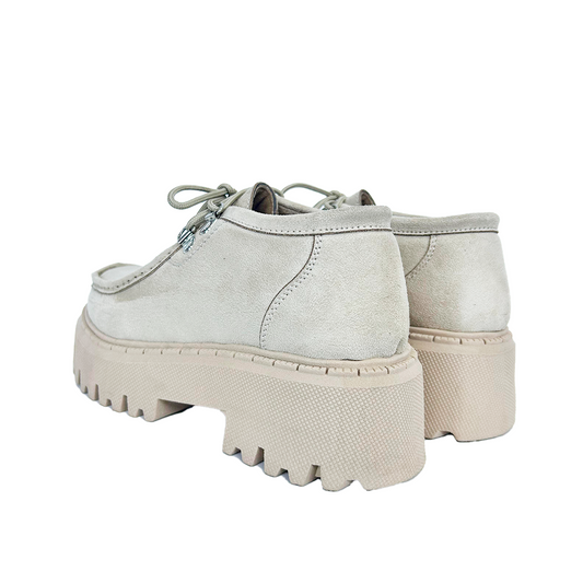 GAROTA  BEIGE SUEDE-