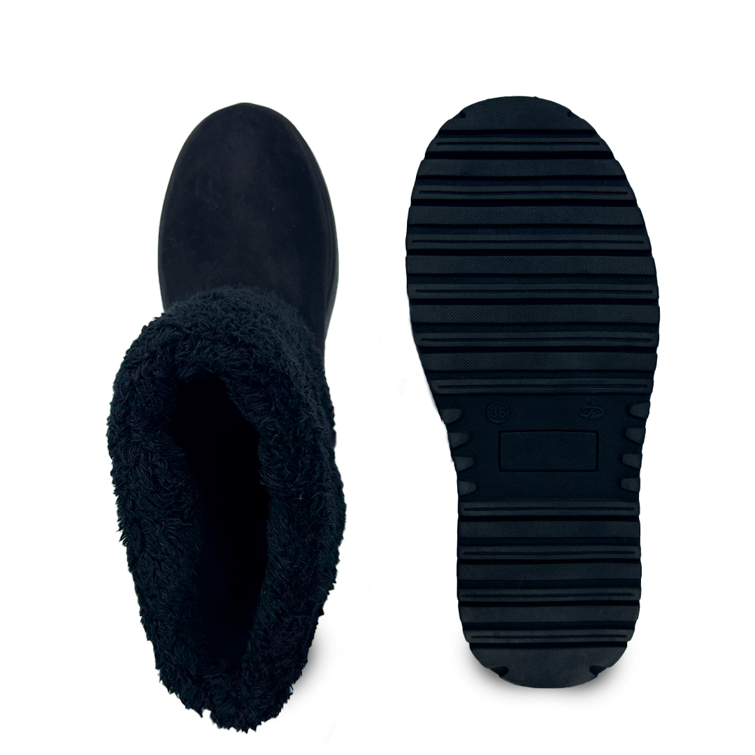 AMBAR NEGRO SUEDE CORTO-