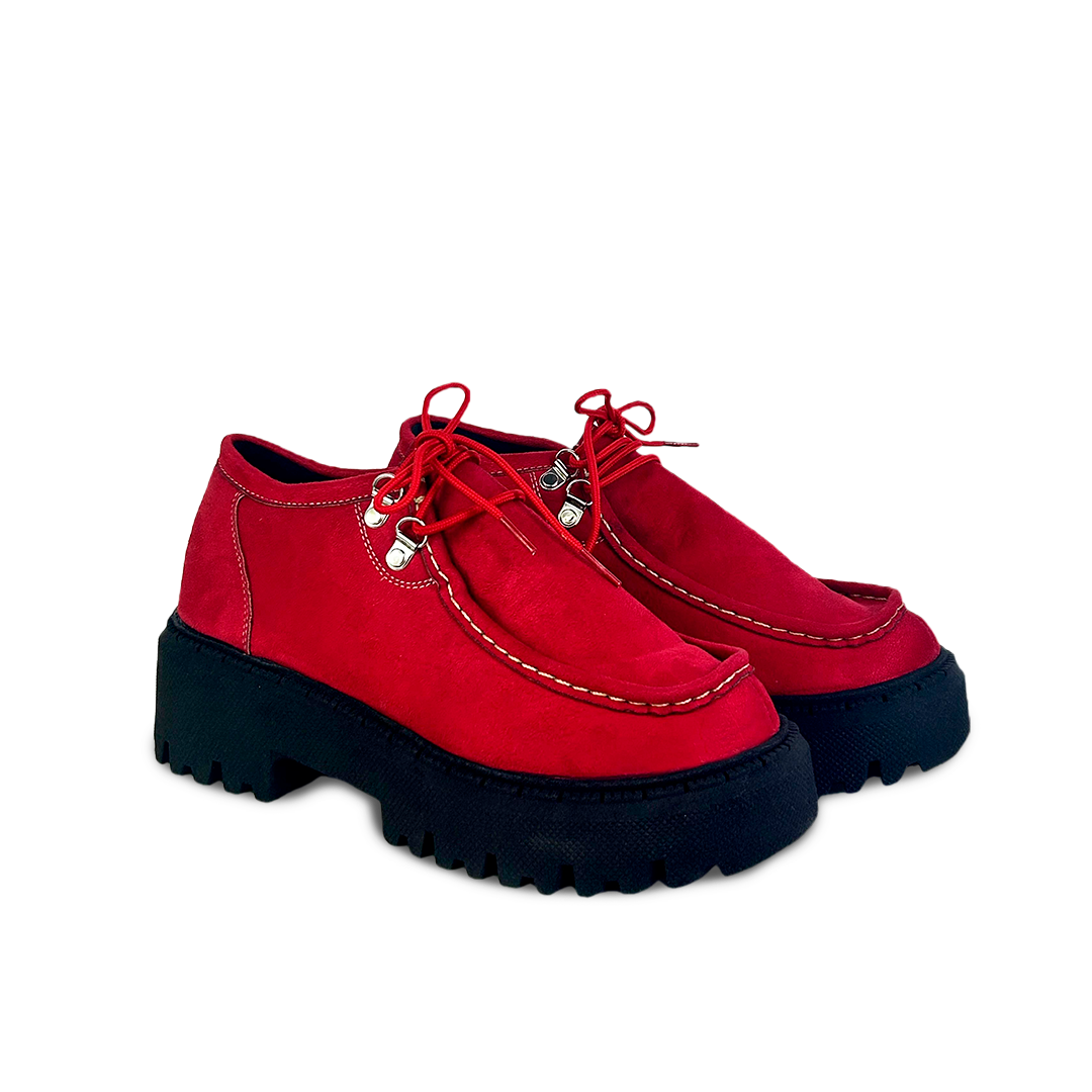 GAROTA ROJO SUEDE-