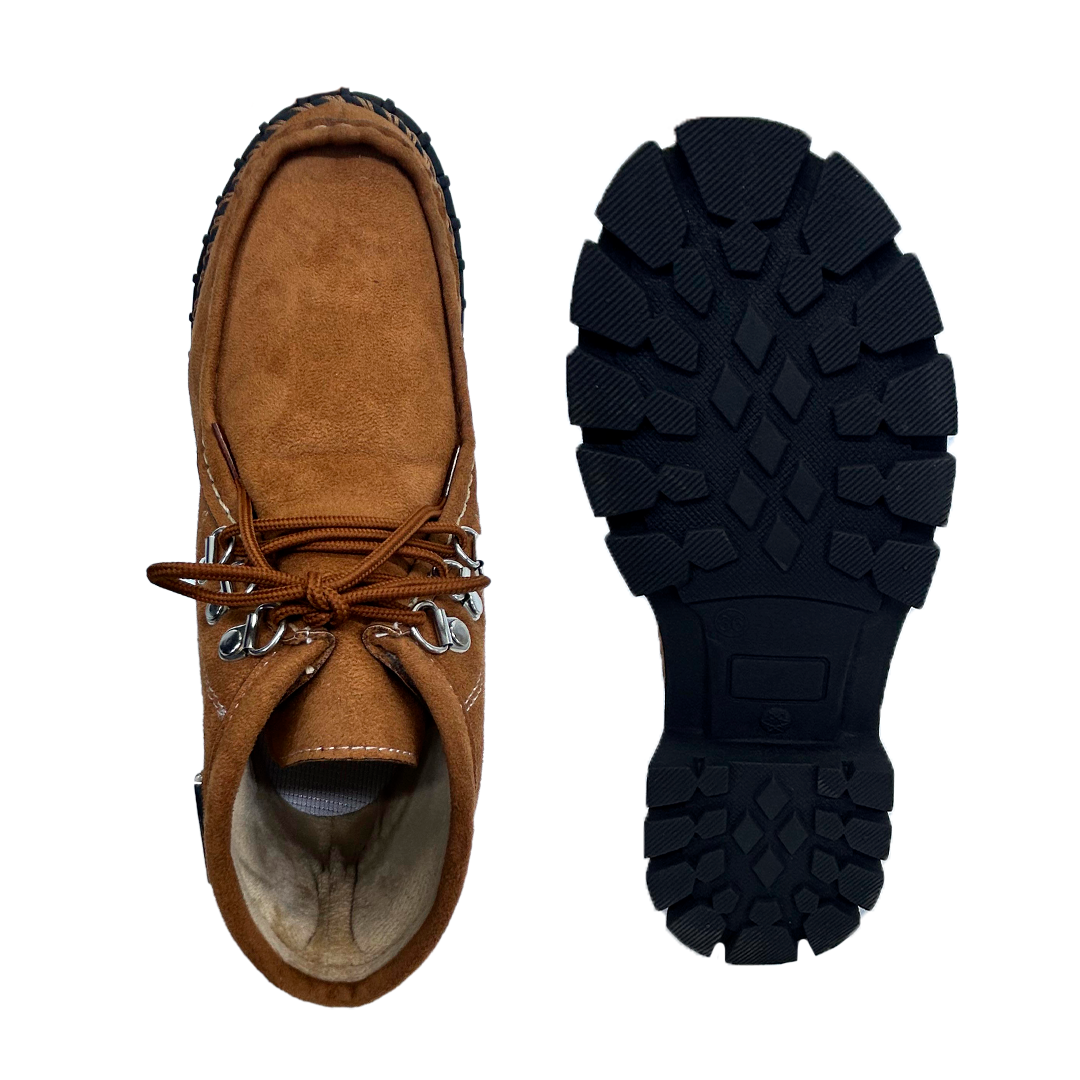 GAROTA BOTIN 2.0 CAMELL SUEDE-