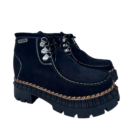 GAROTA BOTIN 2.0 NEGRO SUEDE-