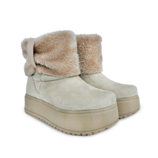 AMBAR BEIGE SUEDE CORTO-