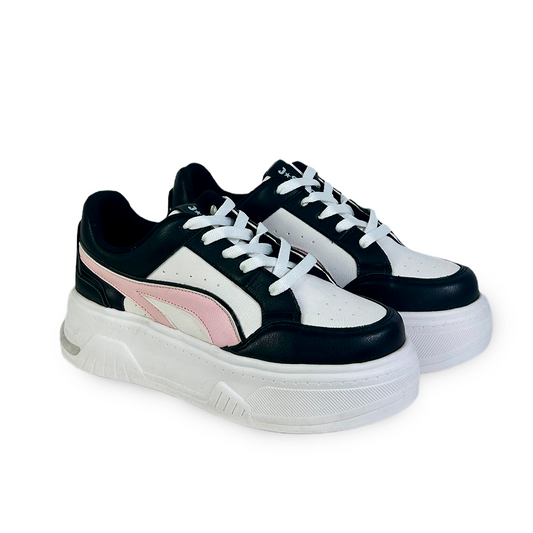 PUMA NEGRO BLANCO ROSA-