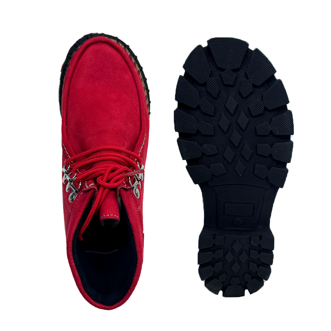 GAROTA BOTIN 2.0 ROJO SUEDE-