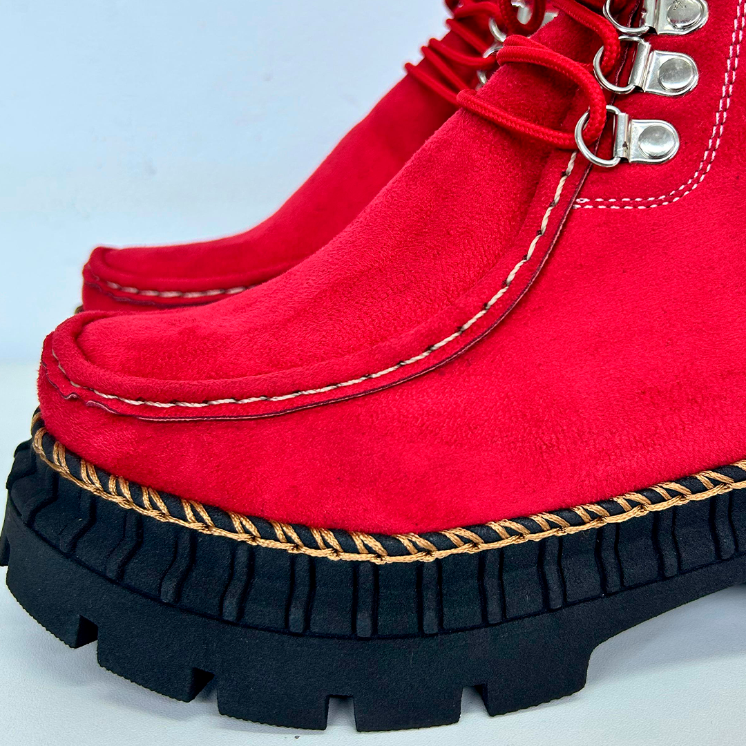 GAROTA BOTIN 2.0 ROJO SUEDE-